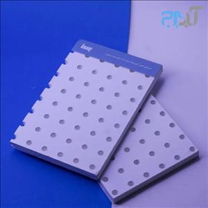 تایل گچی آکوستیک پانچ دایره ای منظم 18-6 روکش PVC