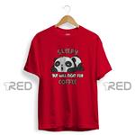 تیشرت طرح پاندا Panda Need Coffee برند RED کد 0a359