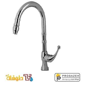 شیر ظرفشویی طوفان فلز مدل مورس سفید طلایی