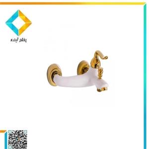 شیر حمام اکو مدل فلورانس سفید طلایی