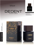 ادکلن برندDECENT دیسنت مردانه پرفیوم رایحه ی اورجینال لالیک انکر نویر مدل caine حجم 100 میل 