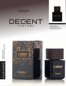 ادکلن برندDECENT دیسنت مردانه پرفیوم رایحه ی اورجینال لالیک انکر نویر مدل caine حجم 100 میل 