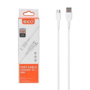کابل تبدیل فست شارژ Type-C اکو مدل A86 طول 100 سانتی متر