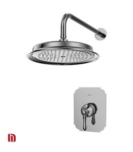 ست شیرآلات حمام توکار کسری مدل ناپل تیپ 1 کروم