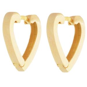 گوشواره طلا 18 عیار زنانه طلای مستجابی مدل قلب کد 6701 -