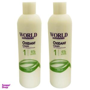 کرم اکسیدان ورد کالر مدل W1 شش درصدی حجم 1000 میلی لیتر مجموعه 2 عددی