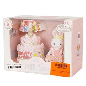 عروسک خرگوش با کیک dreamy