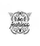 استیکر طرح BE FEARLESS کد 1a-11