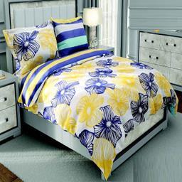 سرویس روتختی طرح ساتین پنبه پلاس کد127 یک نفره چهار تکه