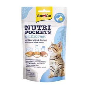 تشویقی گربه جیم کت مدل Nutri Pockets با طعم میکس وزن 60 گرم