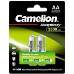 باتری دوتایی قلمی قابل شارژ کملیون مدل Camelion Always Ready NH-AA2500ARBP2 1.2V AA