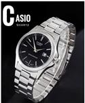 ساعت مردانه Casio (نقره ای صفحه مشکی) کد 4239