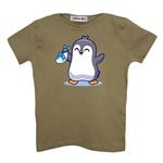 تی شرت آستین کوتاه  بچگانه مدل پنگوئن کد 4