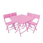 میز و صندلی ناهارخوری 4نفره میزیمو مدل تاشو کد 5595