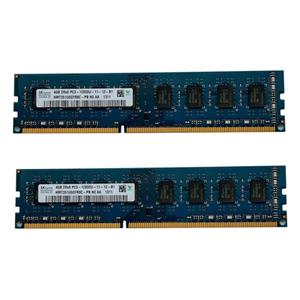 رم کامپیوتر DDR3 تک کاناله 1600 مگاهرتز CL11 اس کی هاینیکس مدل 2Rx8 PC3-12800U ظرفیت 4 گیگابایت بسته دو عددی