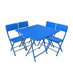 میز و صندلی ناهارخوری 4 نفره مدل تاشو کد 5598
