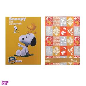 دفتر مشق 60 برگ مدل نوین گل مجموعه 2 عددی