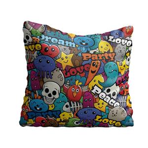 کاور کوسن مستر پیکد طرح گرافیتی کد PCD-TP1032