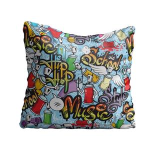 کاور کوسن مستر پیکد طرح گرافیتی کد PCD-TP1031