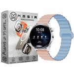 بند مسیر مدل Silicone Loop 2C Magnetic مناسب برای ساعت هوشمند سامسونگ Galaxy Gear S3 Classic