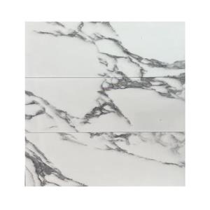 دیوارپوش مدل تایل بین کابینتی طرح سنگ مرمر پشت چسبدار بسته 11 عددی