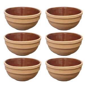 کاسه سفالی مدل سنتی کد W800 مجموعه 6 عددی
