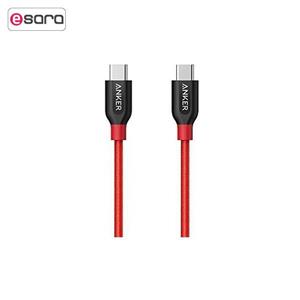 کابل تبدیل USB C به USB C انکر مدل A8187 Powerline Plus طول 0.9 متر