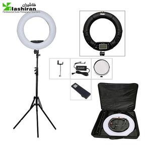 رینگ لایت Ring light NiceFoto FE 480II با صفحه نمایش ریموت دار با سه پایه عکاسی 