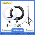 رینگ لایت Ring light NiceFoto FE 480II با صفحه نمایش ریموت دار با سه پایه عکاسی