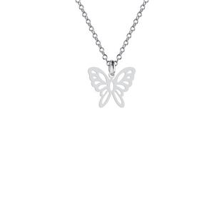 گردنبند نقره زنانه هایکا مدل پروانه کد n.ha2-684 