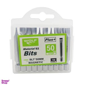 سری پیچ گوشتی دوسو ولف مدل YP-SL7x50MM مجموعه 10 عددی