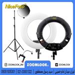 رینگ لایت Ring light NiceFoto FS 480II بدون صفحه نمایش با پایه فلات