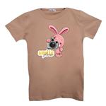 تی شرت آستین کوتاه دخترانه مدل خرگوش کد 9