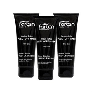 ماسک زغال فاربن مدل Peel-Off حجم 150 میلی لیتر بسته سه عددی