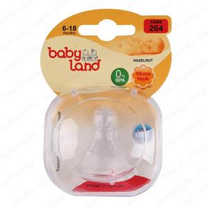 سرشیشه بیبی لند مدل 264 سایز 2 Baby Land 264 Bottle Teats Size 2