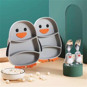 ظرف غذا کودک طرح پنگوئن مجموعه دو عددی