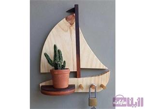 شلف دیواری طرح قایق