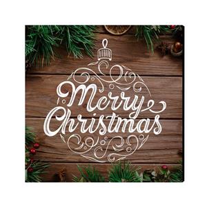 تابلو شاسی عرش مدل کریسمس Happy Christmas کد As2276