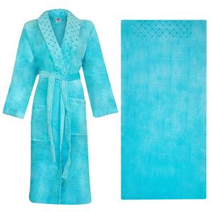 سرویس حوله پالتویی 2 تکه هوبی مدل dorlan کد 5630