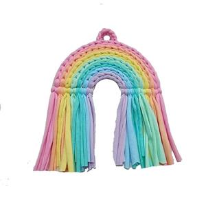 دیوار کوب بافتنی مدل رنگین کمان