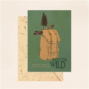 کارت پستال مریخ مدل Into the wild 16005 