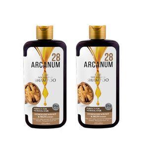 شامپو تقویت کننده مو آرکانوم مدل گردو حجم 370  میلی لیتر بسته 2 عددی