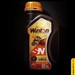 روغن موتورسیکلت 10w50 Full Synthetic SN برند winton حجم 1 لیتری