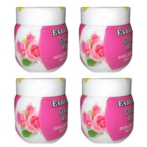 کرم مرطوب کننده اشتنی مدل ROSE-VATE001 حجم 180 میلی لیتر بسته 4 عددی