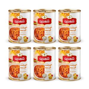 کنسرو خورشت قیمه و سیب زمینی با سویا شهدین - 370 گرم بسته 6 عددی