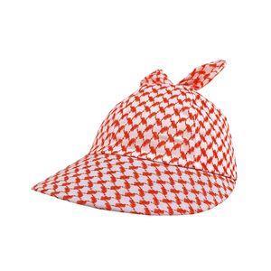 کلاه آفتابگیر دخترانه مدل فرکانسی رنگ مشکی