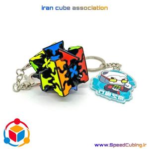 مکعب روبیک کای وای مدل جاکلیدی طرح گییر چرخ دنده مکعب