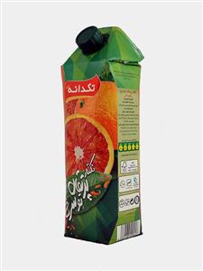 آبمیوه نکتار پرتقال توسرخ پالپ دار طبیعی تکدانه یک لیتری