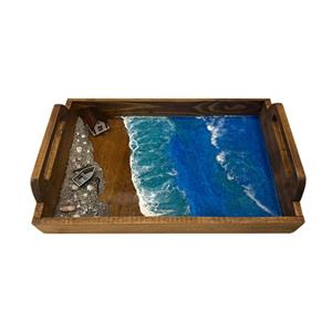 سینی چوبی رزینی کد 6777