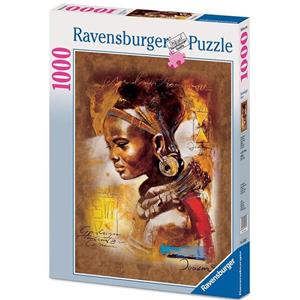 پازل 1000 تکه راونزبرگر مدل جوان آفریقایی Ravensburger Jeune Africaine 1000Pcs Puzzle
